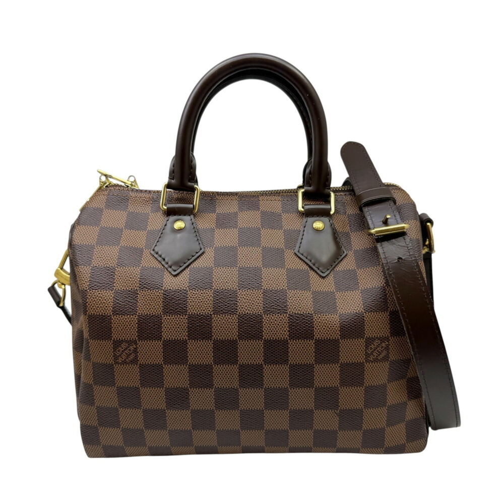 LOUIS VUITTON Damier Speedy 25 Bandoulière N41181 Mini Boston Bag Brown Shoul...
